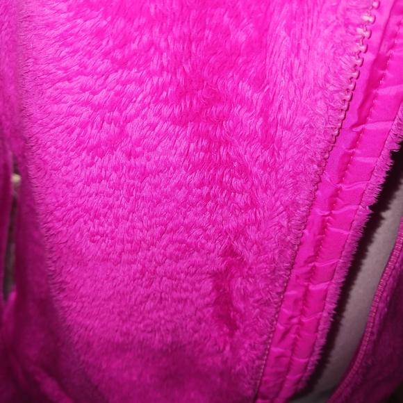 North face small hot pink fuzzy winter jacket - Picture 8 of 9